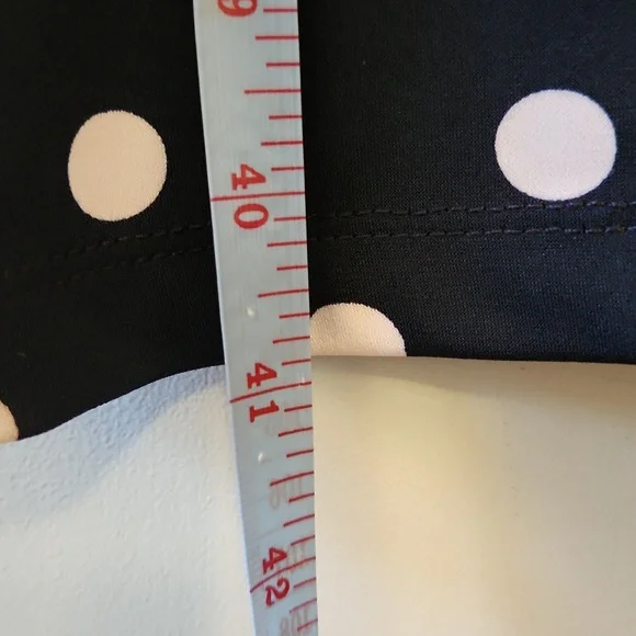 Connected Apparel Polka Dot Ruched Sheath Dress – Classic & Flattering Fit - Picture 11 of 12